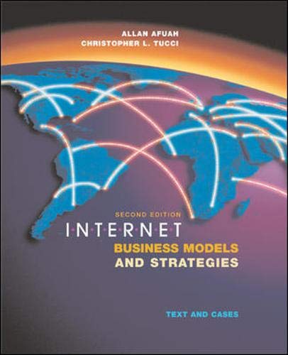 internet business models and strategies text and cases 2nd edition afuah, allan, tucci, christopher l.,