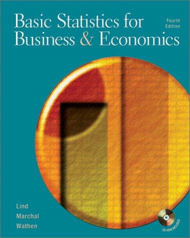 basic statistics for business and economics 51844 edition douglas a. lind 0072471042, 9780072471045