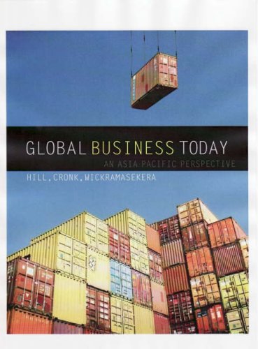 global business today an asia pacific perspective  hill, charles w.l. 0074717537, 9780074717530