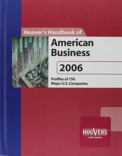 hoovers handbook of american business 2006 16th edition hoovers inc. 1573111082, 9781573111089