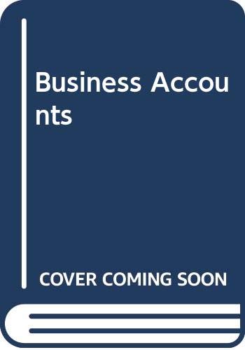 business accounts 5th edition leslie alfred terry, william thomas smith 0273405314, 9780273405313
