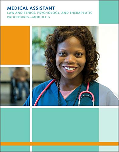 medical assisting law and ethics psychology and therapeutic procedures module g  saunders 1437703461,