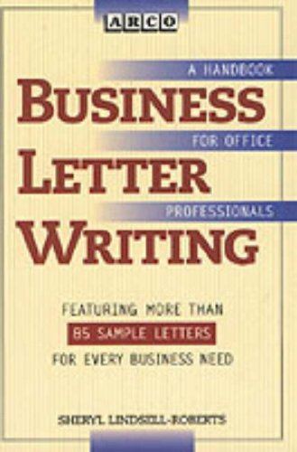 business letter writing  arco 0028600142, 9780028600147