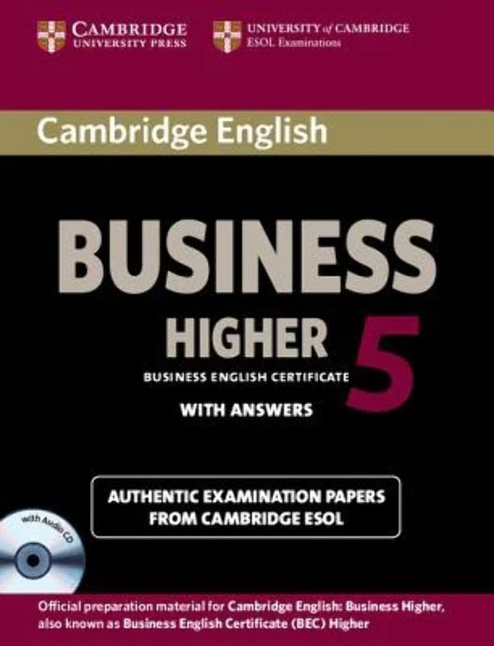 cambridge english business 5 higher self study pack 1st edition cambridge esol 1107669170, 9781107669178