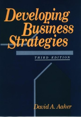 developing business strategies 3rd edition aaker, david a. 0471557226, 9780471557227