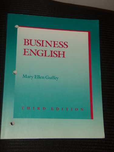 business english 3rd edition guffey 0534915442, 9780534915445
