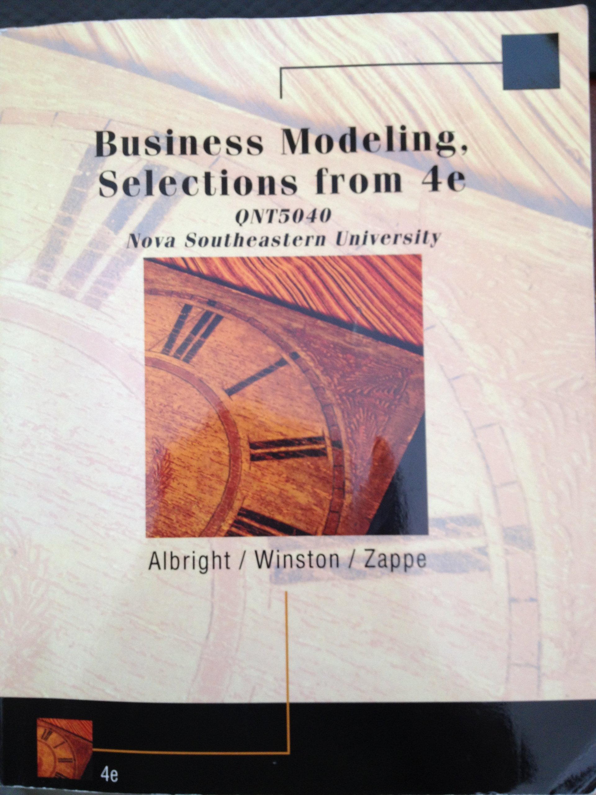 business modeling selections from 4e qnt5040 nova southeastern university  albright, winston & zappe