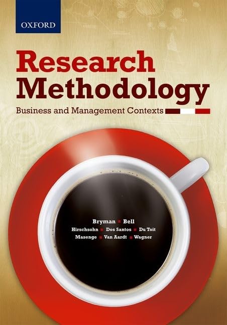 research methodology business and management contexts 5th edition bryman, prof alan, bell, prof emma,