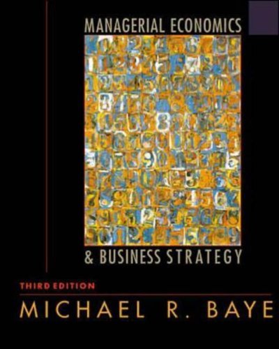 managerial economics and business strategy 2nd edition baye, michael r. 0071168346, 9780071168342