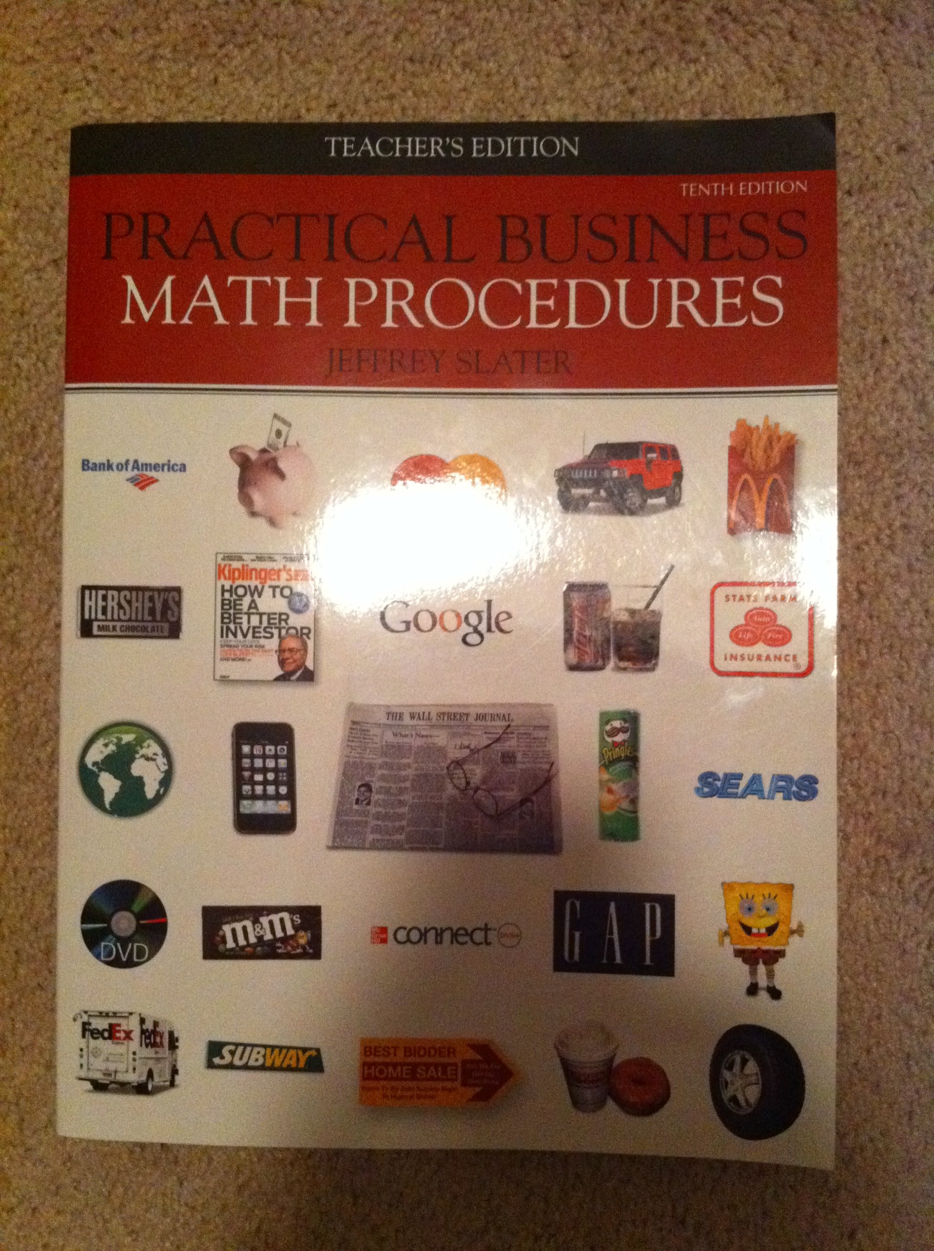 practical business math procedures teachers edition 10th edition 10th edition jeffrey slater 0077327845,