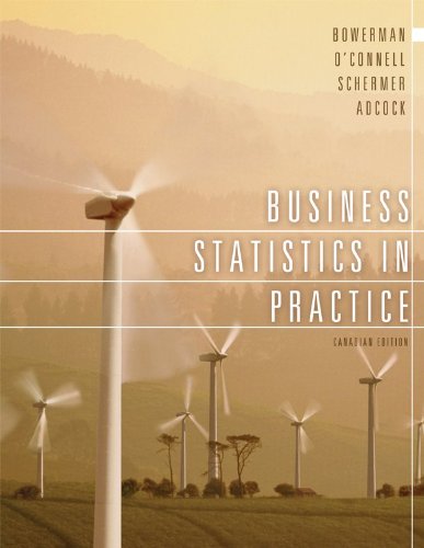 business statistics in practice cdn edition canadian edition bruce bowerman 0070983755, 9780070983755