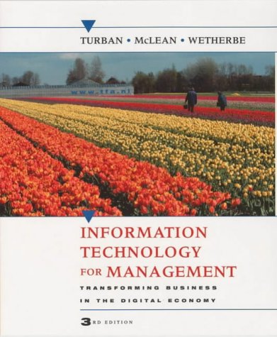information technology for management transforming business in the digital economy 3rd international edition