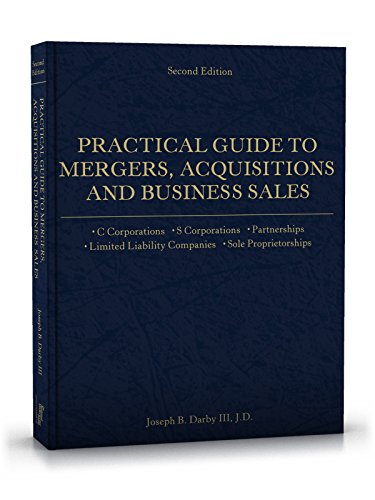 practical guide to mergers acquisitions and business sales 2nd edition 1st edition darby, joseph b.