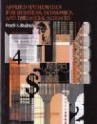applied mathematics for business economics and the social sciences 4th edition budnick, frank s 0071125809,