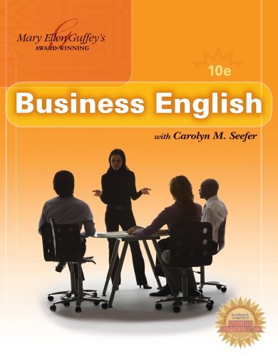 bundle business english 10th + student key 10th edition guffey, mary ellen, seefer, carolyn m. 1111021481,