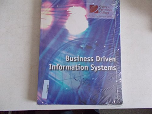business driven information systems ga perimeter college edition 3rd edition paige baltzan 007752800x,