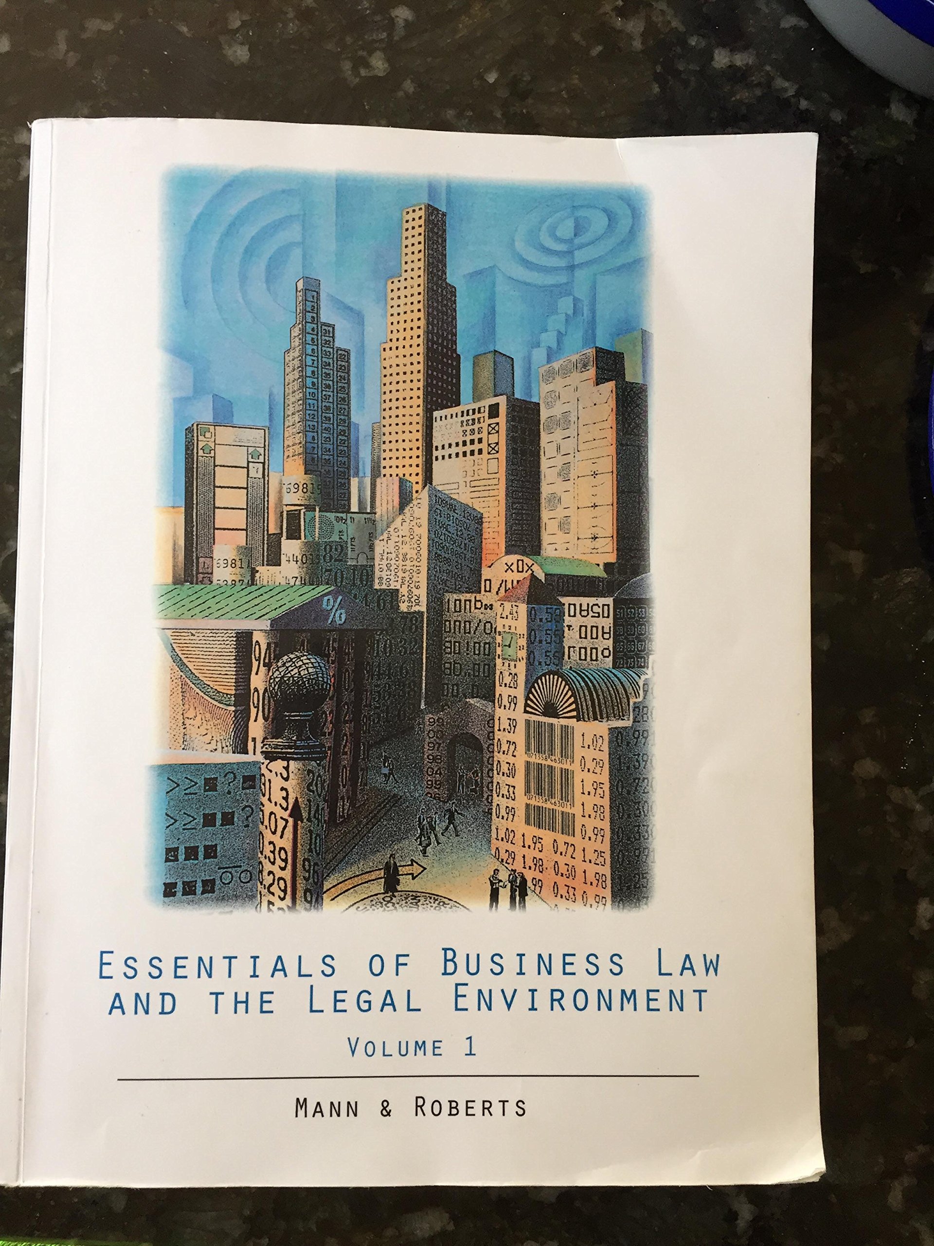 essentials of business law and the legal environment volume 1 12th edition mann & roberts 1305754107,