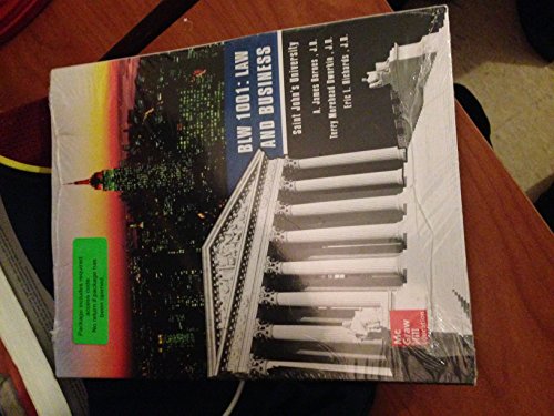 blw 1001 law and business 1st edition j.d. a. james barnes, j.d. terry morehead dworkin, j.d. eric l.