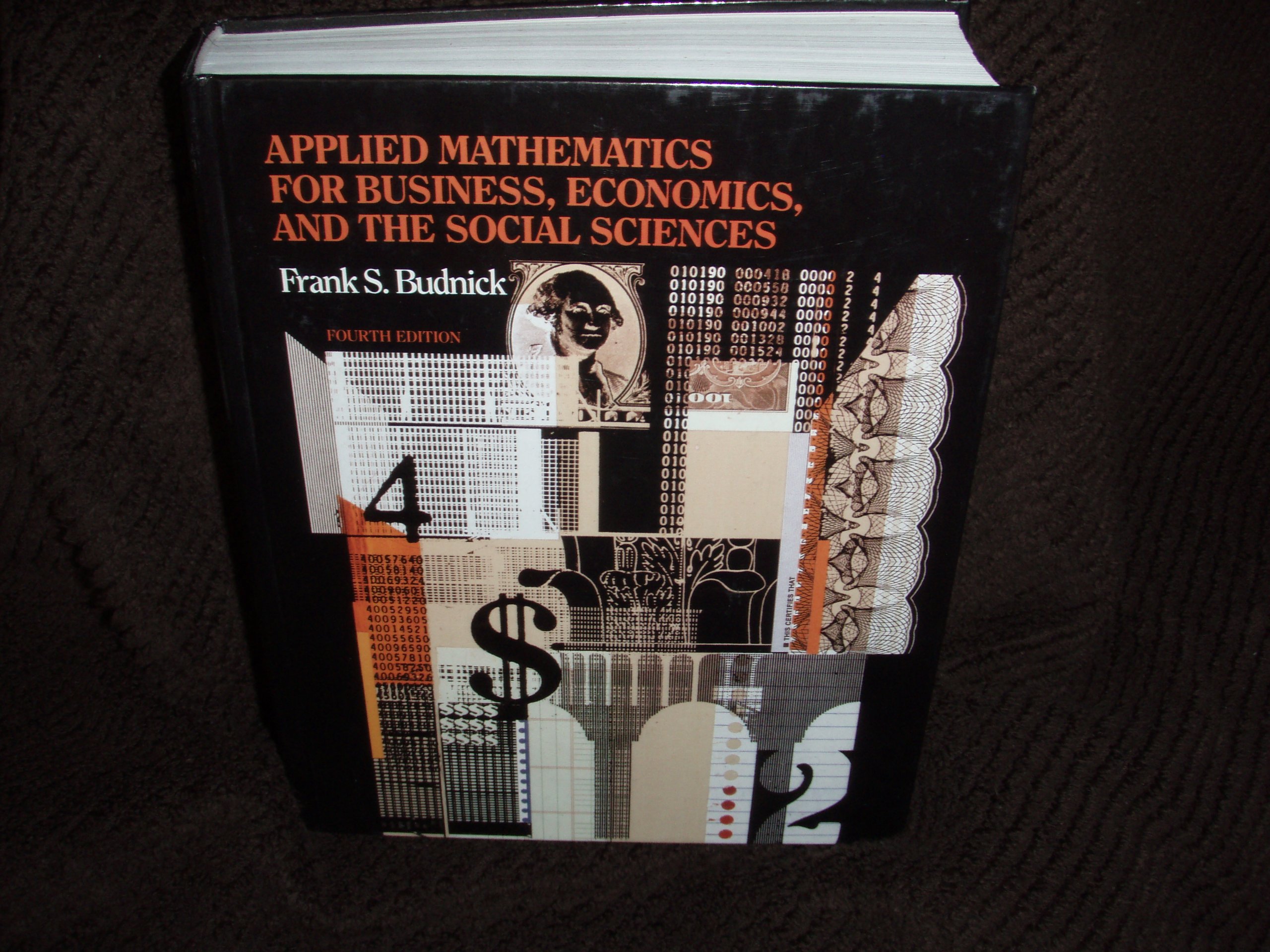 applied mathematics for the business economics and social sciences subsequent edition budnick, frank s.