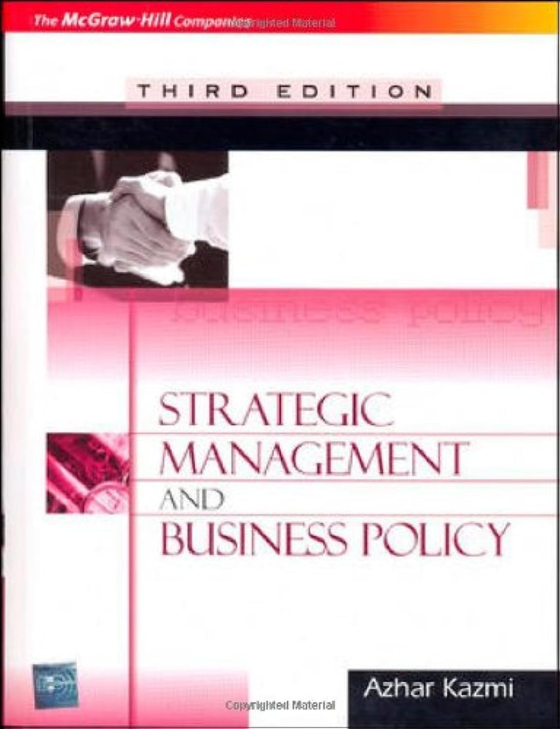 strategic management and business policy  kazmi 0070263620, 9780070263628
