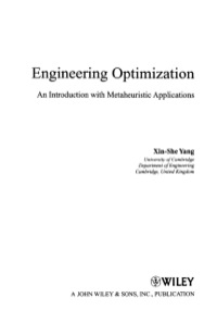 engineering optimization an introduction with metaheuristic applications 1st edition xin she yang