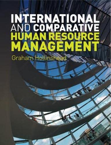 international and comparative human resource management uk edition graham hollinshead 0077121600,