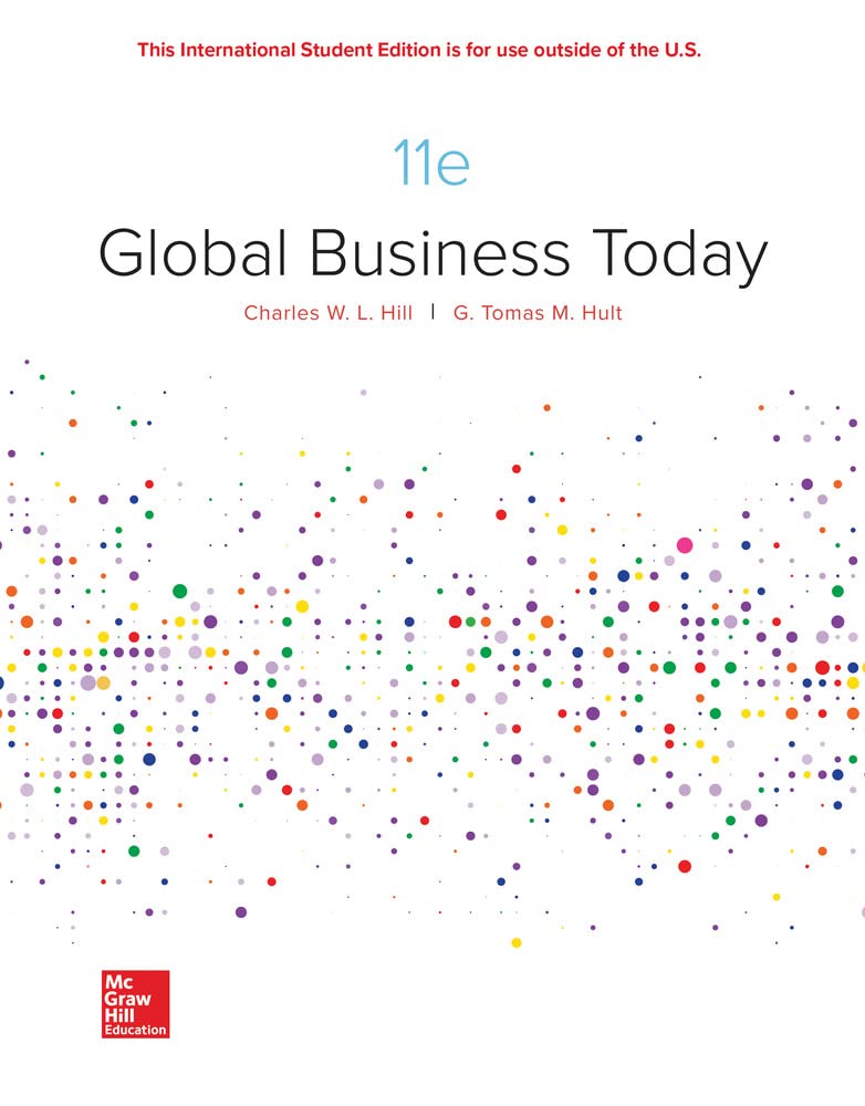 ise global business today 11th edition hill, charles, hult, g. tomas m. 1260565815, 9781260565812