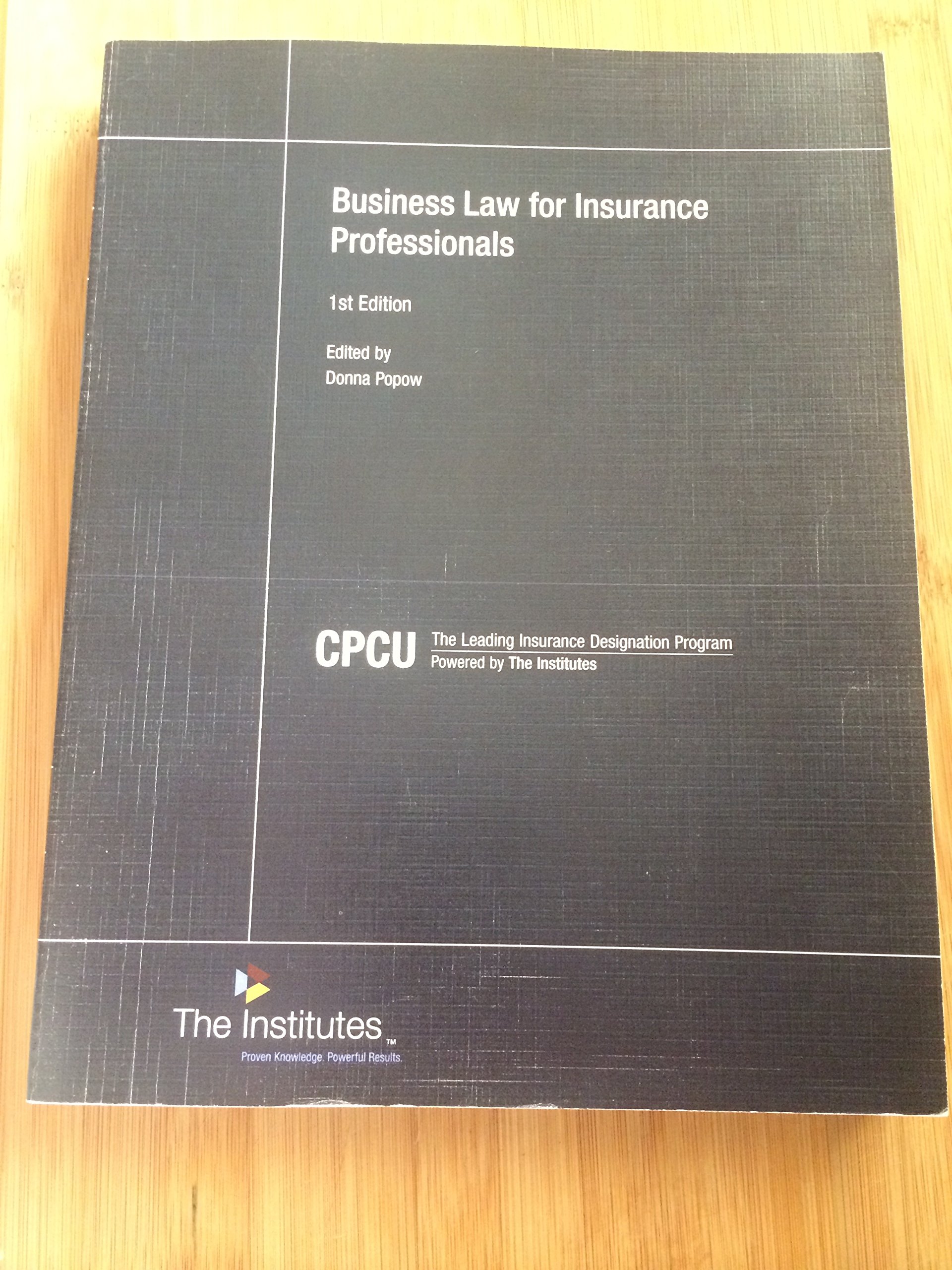 business law for insurance professionals donna popow 0894634232, 9780894634239