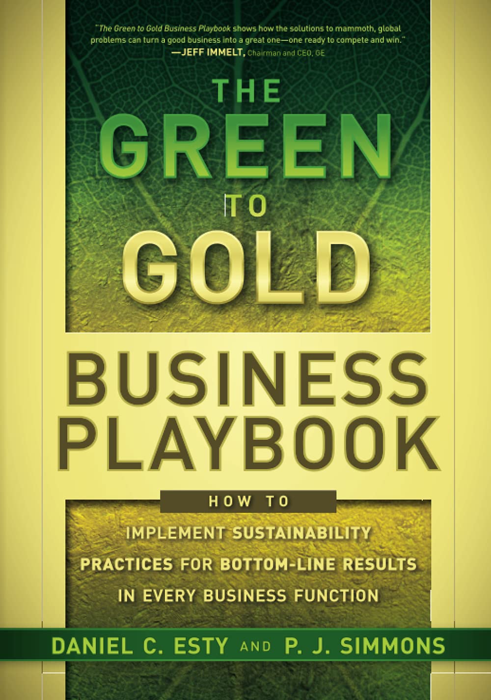 the green to gold business playbook 1st edition esty, daniel c. 0470590750, 9780470590751