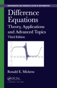 difference equations 3rd edition ronald e. mickens 1138894230, 9781138894235