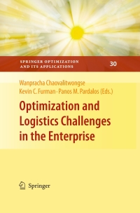 optimization and logistics challenges in the enterprise 1st edition michael r. shurin, russell d. salter