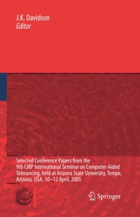 models for computer aided tolerancing in design and manufacturing 1st edition joseph k. davidson 1402054378,