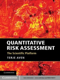 quantitative risk assessment 1st edition terje aven 0521760577, 9780521760577