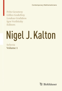 nigel j kalton selecta 1st edition fritz gesztesy 3319187953, 9783319187952