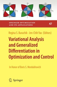 variational analysis and generalized differentiation in optimization and control 1st edition regina s