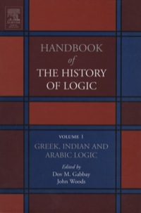 greek indian and arabic logic 1st edition gabbay, dov m., woods, john 0444504664, 9780444504661