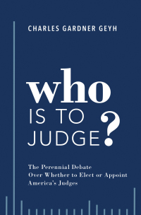 who is to judge 1st edition charles gardner geyh 0190887141, 9780190887148