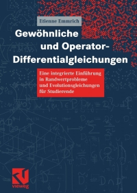 gew hnliche und operator differentialgleichungen 1st edition etienne emmrich 3528032138, 9783528032135