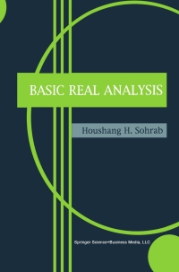 basic real analysis 1st edition houshang h. sohrab 0817642110, 9780817642112