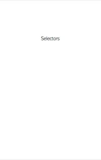 selectors 1st edition john e. jayne, c. ambrose rogers 0691096287, 9780691096285
