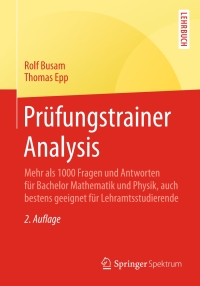 pr fungstrainer analysis 2nd edition rolf busam, thomas epp 382742769x, 9783827427694