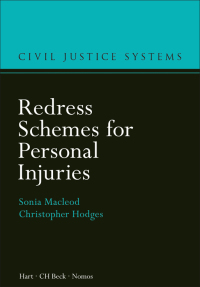 redress schemes for personal injuries 1st edition sonia macleod, christopher hodges 150991661x, 9781509916610