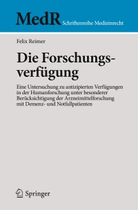 die forschungsverf gung 1st edition felix reimer 3662532611, 9783662532614