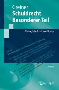 schuldrecht besonderer teil 2nd edition stefan greiner 3662577909, 9783662577905