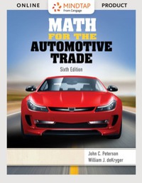 mindtap applied math for peterson/dekrygers math for the automotive trade 2 terms 6th edition