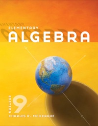 elementary algebra 9th edition charles p. mckeague 0840064217, 9780840064219