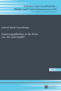 sanierungspflichten in der krise von ag und gmbh 1st edition gabriel litzenberger 3631651058, 9783631651056