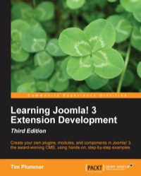 learning joomla 3 extension development 1st edition tim plummer 1782168370, 9781782168379