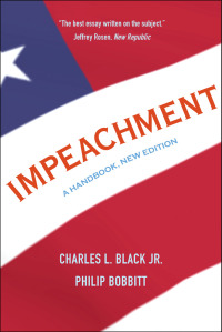 impeachment 1st edition charles l., jr. black 0300238266, 9780300238266