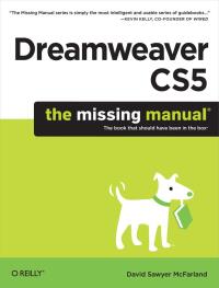 dreamweaver cs5 the missing manual 1st edition david sawyer mcfarland 1449381812, 9781449381813